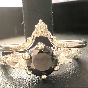 Lab Created Black Onyx Ring